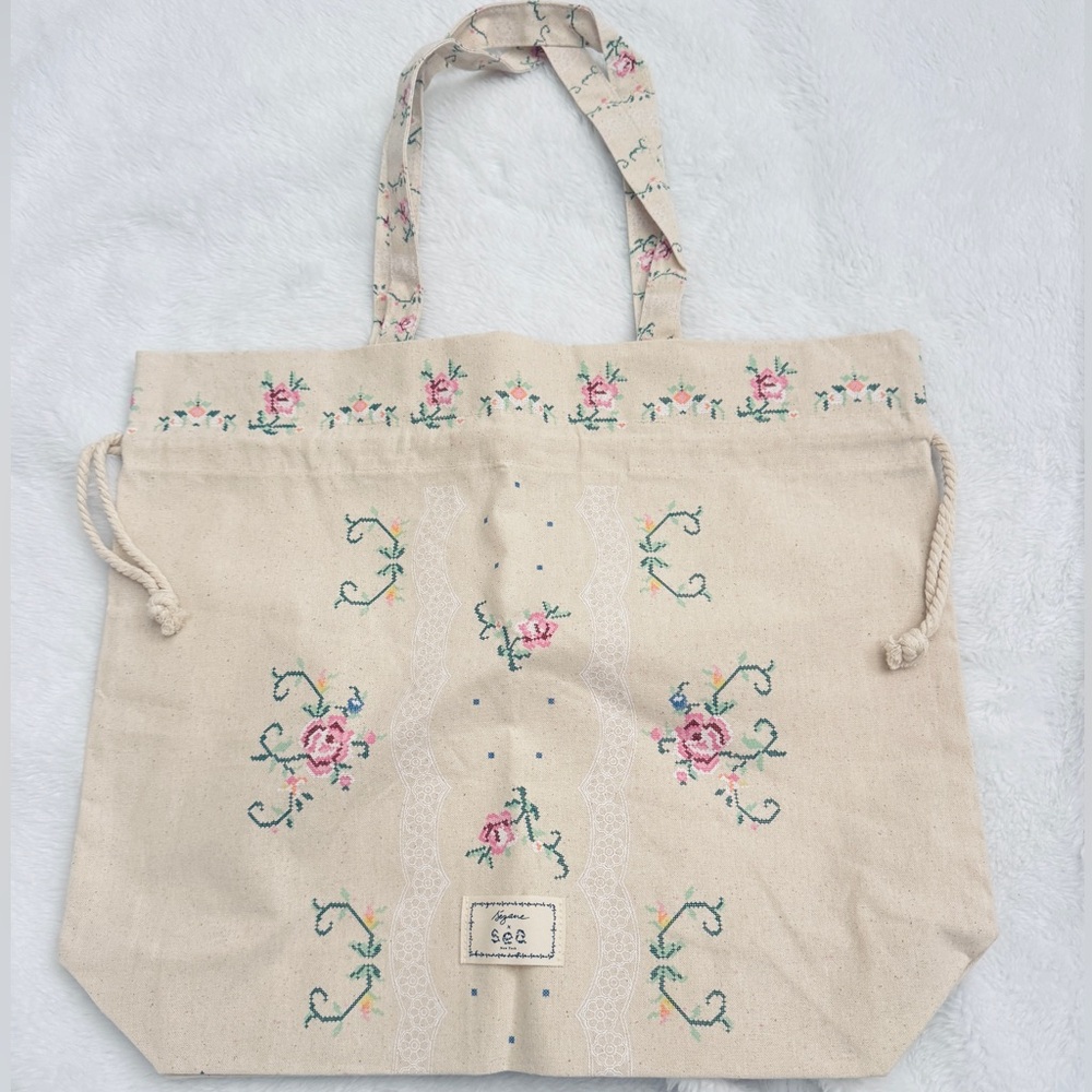 Sezane x Sea NY limited edition tote bag